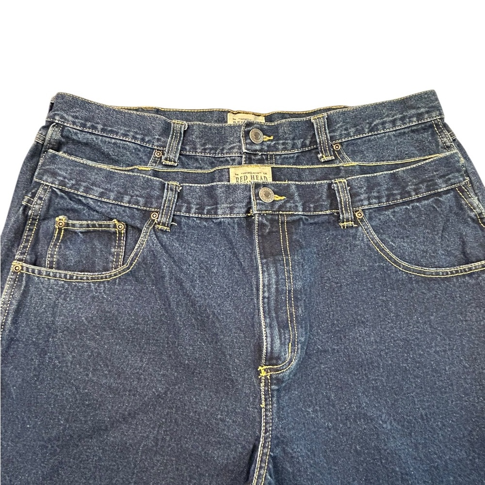LOT‎ OF 2 Red Head Men’s Relaxed Fit Straight Leg Jeans 40x34 Bundle